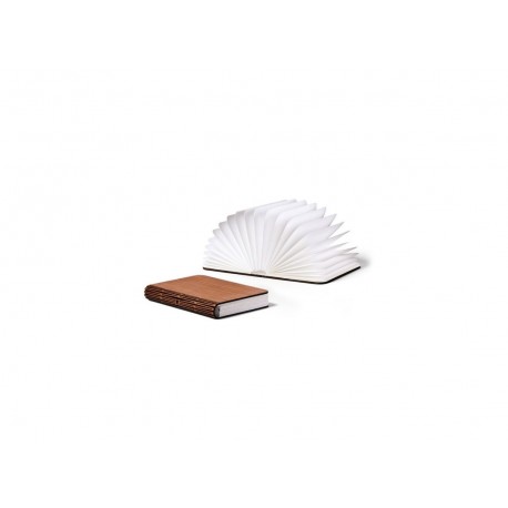Lámpara libro luz Led recargable - Acabado de madera luz cálida