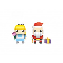 Loz Brickheadz - Disney Alicia & Santa Claus - armables coleccionables
