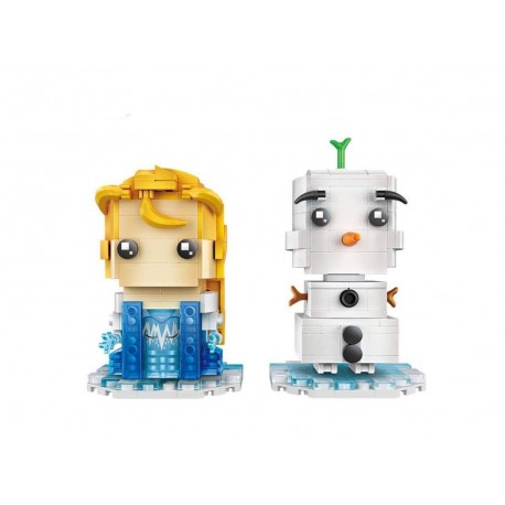 Loz Brickheadz - Disney Frozen Elsa & Olaf - armables coleccionables